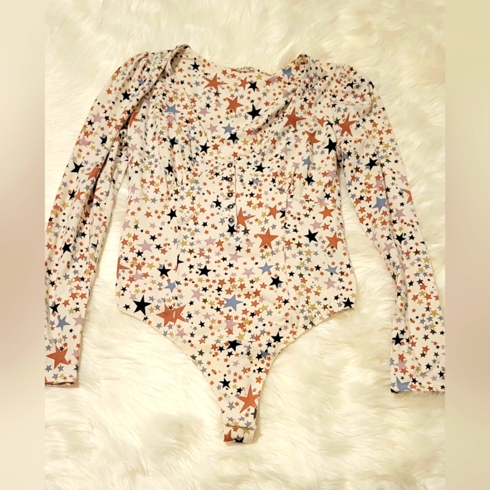 FREE PEOPLE Long sleeve body suit.